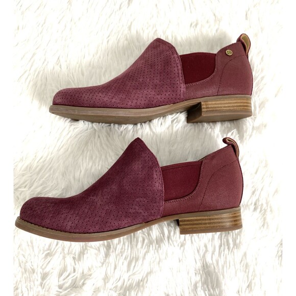 Spenco Orthopedic Suede Shoes Women’s Size US 10B Total Support Foot Wear Wine - Picture 10 of 13